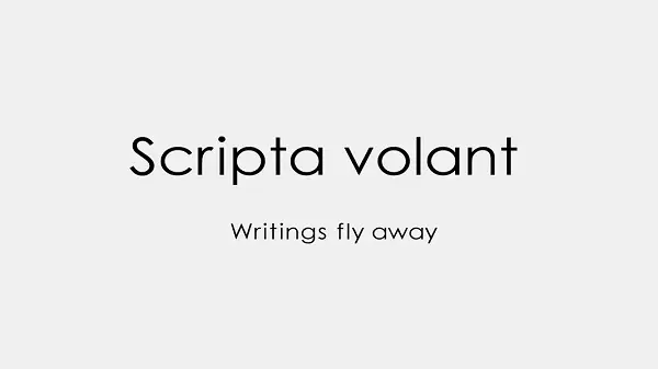 Writings Fly Away